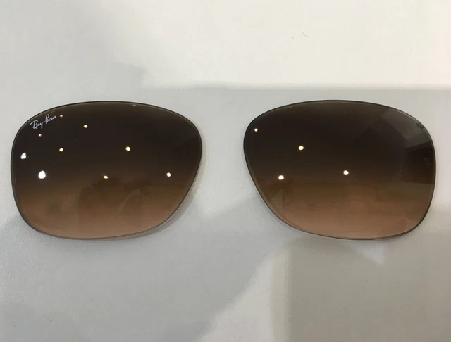 RAY-BAN Obiettivi di ricambio originali Jackie Ohh RB4101 860 grado marrone 58 NUOVI!!
