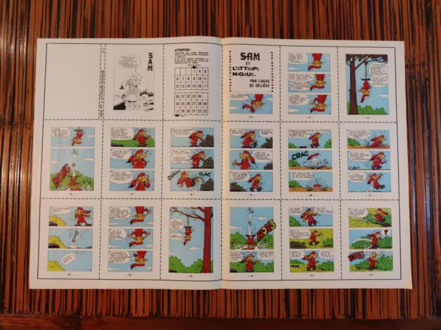 Supplément Journal Spirou mini récit à monter N.511 SAM- TBE RARE