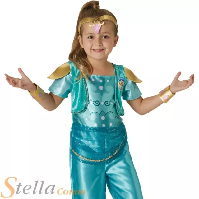 Abito elegante per ragazze Shimmer & Shine Shine Genie libro settimana bambino