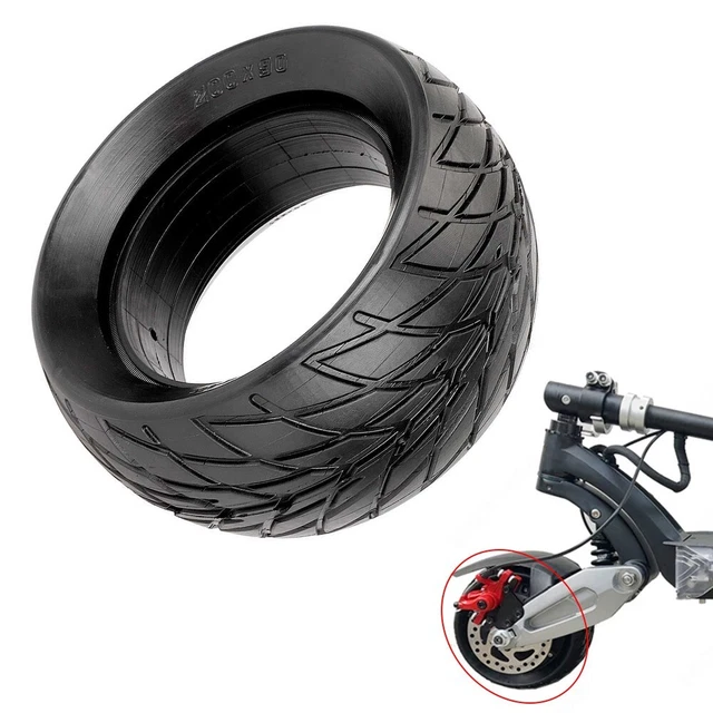 Pneu + Chambre à Air 200 X 50 Mm Pour Trottinette électrique – Caoutchouc Butyle, Diamètre 190 Mm, Noir