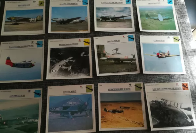 Lote Pack de 60 Fichas de Aviones de Guerra Antiguos 3