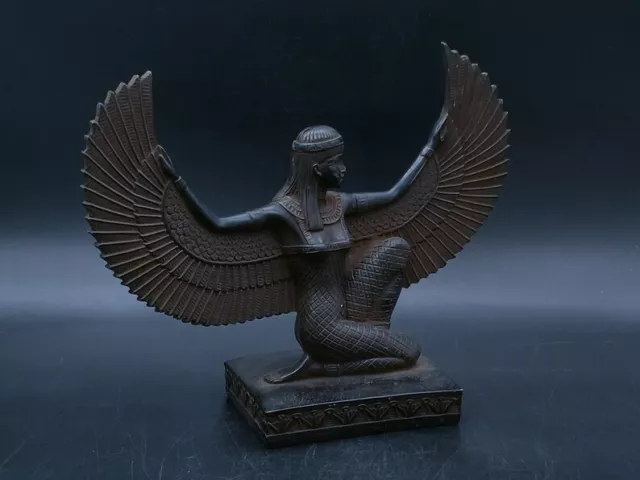 Egyptian Antiques Ancient Winged Isis Statue Goddess of the Moon Pharaonic BC