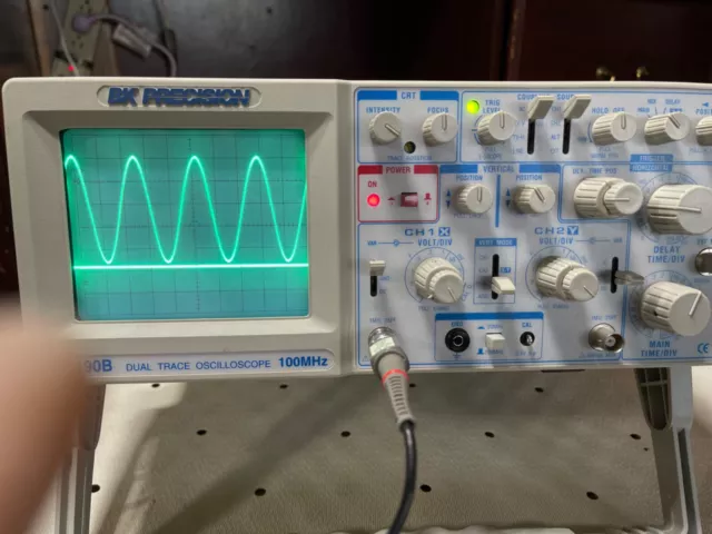 BK Precision Model 2190B 100MHz  2-Channel Dual Trace Oscilloscope. Tested.Clean