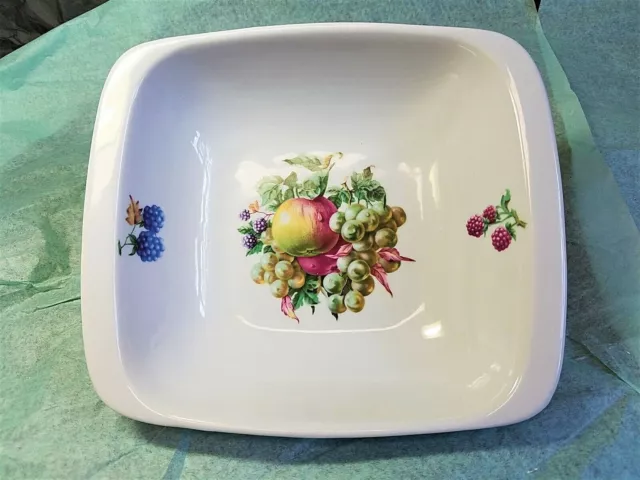 Porcelain Square Fruit Decorated  BOWL-Israel New