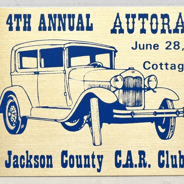 1980 AUTORAMA JACKSON County Club Antique Car Show Cottageville West