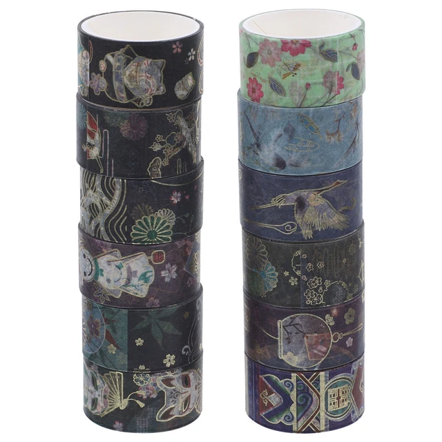 12 Rolls Ruban Adhésif Cadeau Ruban Washi Album De Bricolage Bande