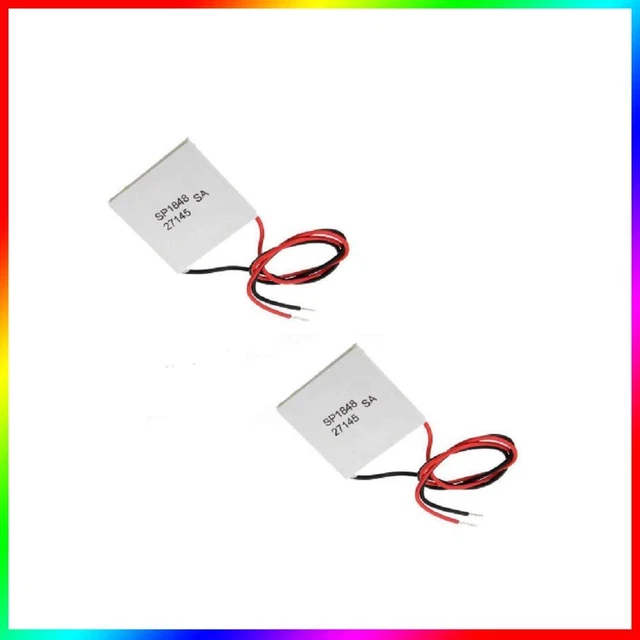 2Pcs SP1848-27145 (120°C) Thermoelectric Power Generator / cooler Peltier Module