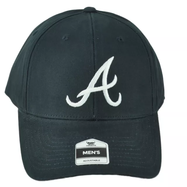 MLB Fan Favorite Atlanta Braves Adulti Uomo Navy Strutturato Regolabile Cappello