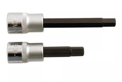 7mm Brake Caliper Hex Allen Key Socket Set Long & Short Tools 3/8 Drive LL