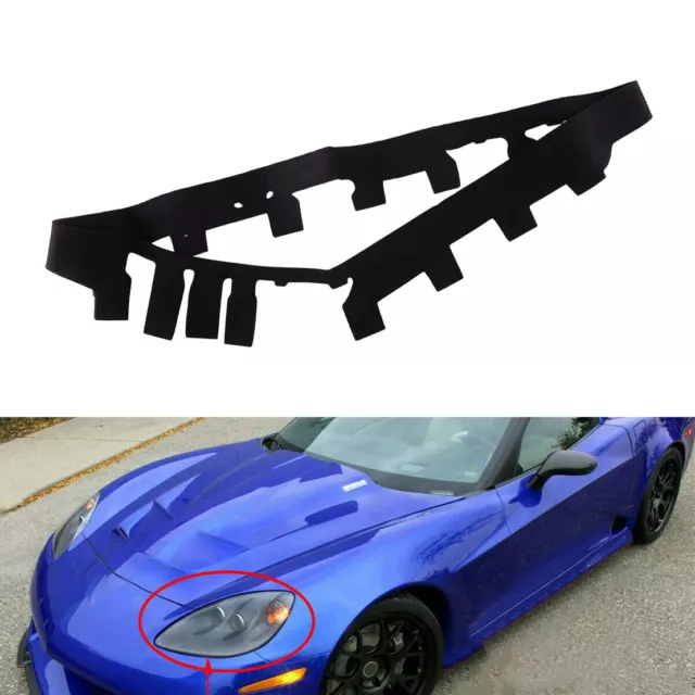 1pcs Left/Right Headlight Lens Trim Gasket Strip Fit for Chevrolet Corvette C6