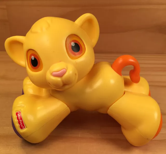 Fisher-Price THE LION KING "Yellow" Gorgeous Simba Cub Toy (2012) Mattel Disney 2