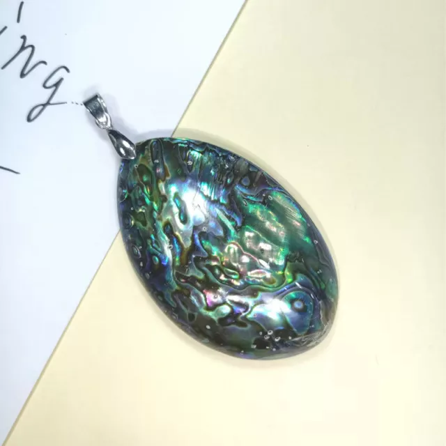 Natural Abalone Shell Pendants Necklace Water Drop Shell Craft Necklace Charms