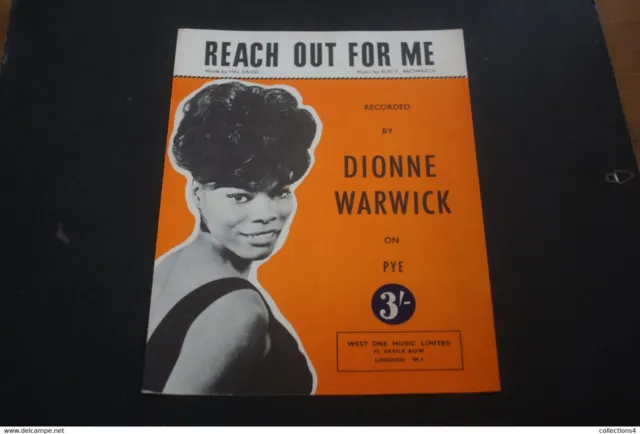 Dionne Warwick Reach For Me Rare Partition Anglaise De 1963