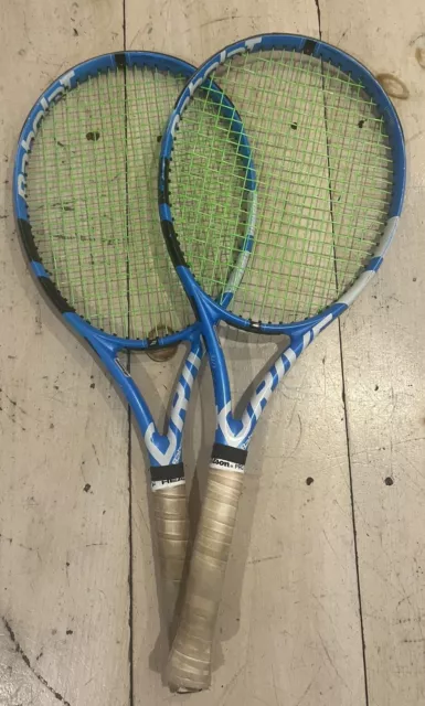 TWO Babolat Pure Drive Lite Tennis Racket 4" Grip Preowned BOGO!
