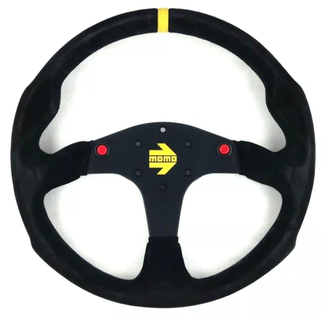 Genuine Momo Mod.80 Evo SUEDE steering wheel 350mm.  Track race rally day etc.