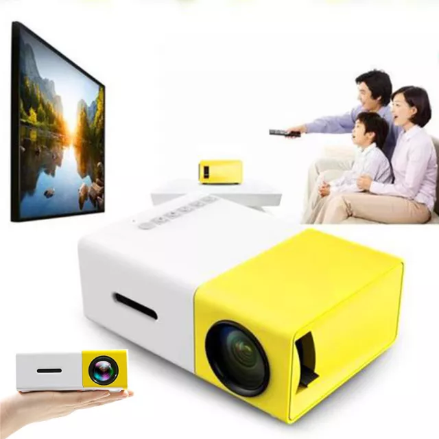 1080P Mini Home Theater Cinema Projector LED HD-MI Movie Video Game Projector