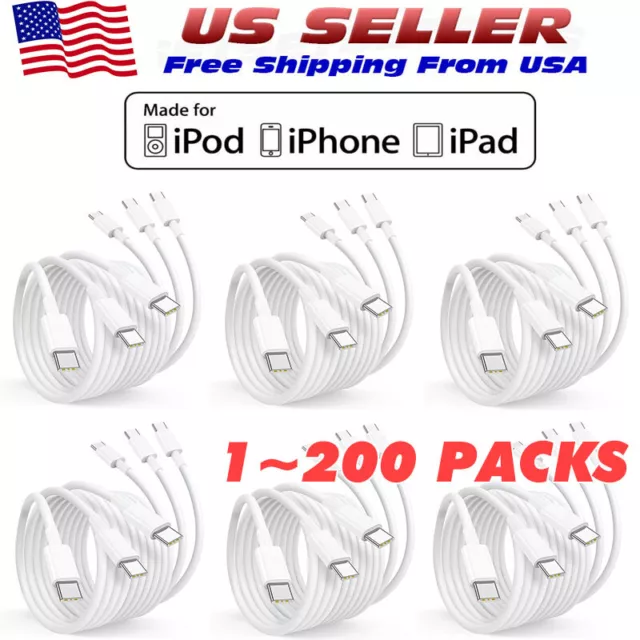 For iPhone 15 Pro Max USB-C Cable Fast Charger Type C Charging Data Cord Lot