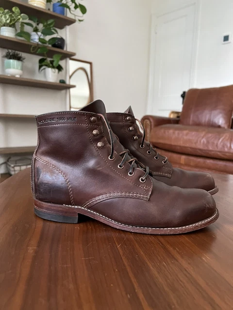 最大94%OFFクーポン ウルバリン 1000マイルブーツ ウルヴァリン WOLVERINE 1000MILE BOOTS W40556  ダークブラウン Made in USAメンズ ブーツ men's boots