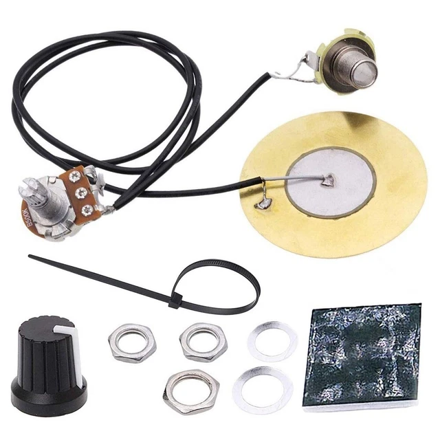 Ensemble de micro piézoélectrique précâblé pour guitare boîte à cigares a