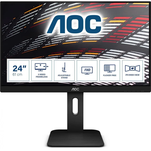 61cm/24" (1920x1200) AOC Pro-line X24P1 16:10 4ms HDMI DVI DisplayPort VGA VESA
