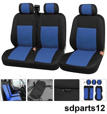 DURABLE Fiat Scudo Ducato Housse de Siege Gris Tissu Durable 2+1 Housse Couvre-Siege 