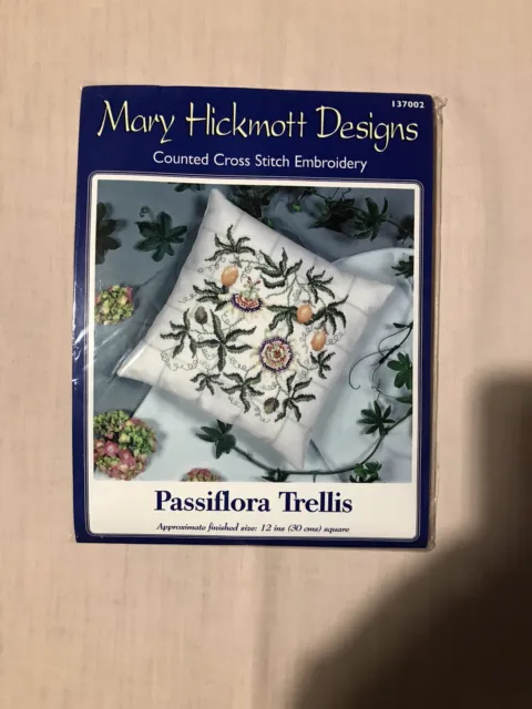 MARY HICKMOTT DESIGNS Cross Stitch Kit; Passiflora Trellis; Kit No ...