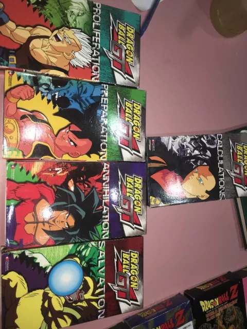 DRAGONBALL Z GT Lot of 5 Vintage Lost Japanese Anime TV Show VHS