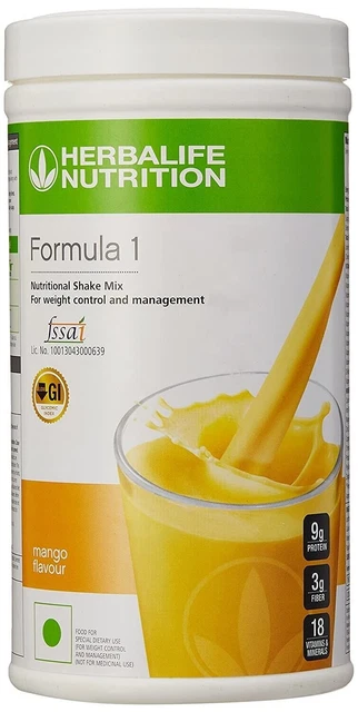 Herbalife Formula 1 Shake for Weight Loss - 500g Mangue PACK de 1...