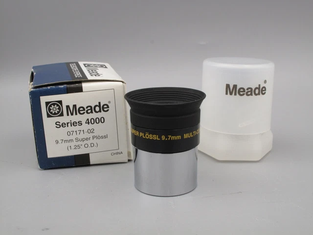 Meade 9.7mm 1.25" Super Plossl Telescope Eyepiece Series 4000 - New / Old Stock