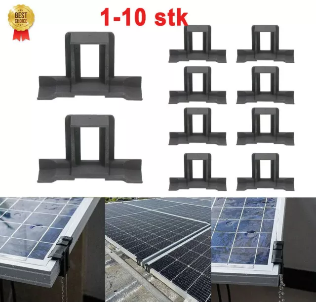 4x/10x Solar Panel Entwässerung Clip Wasser Ablauf Solar Befestigung Neu