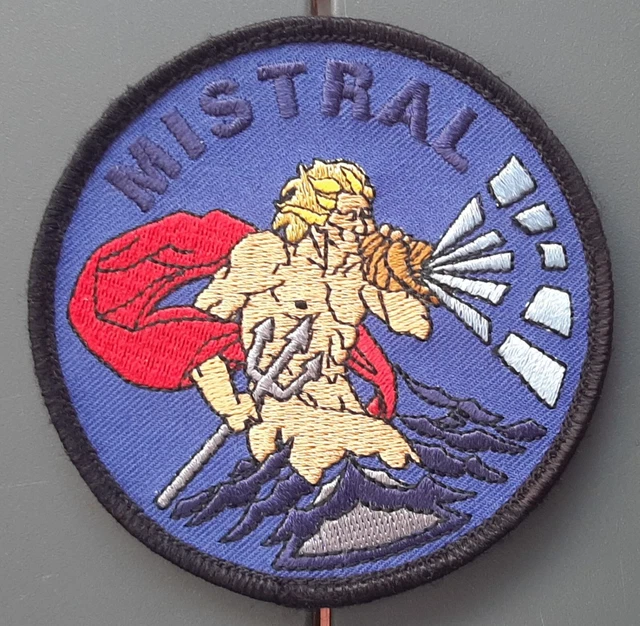 INSIGNE TISSU PATCH MARINE Frégate ACONIT F713 type LA