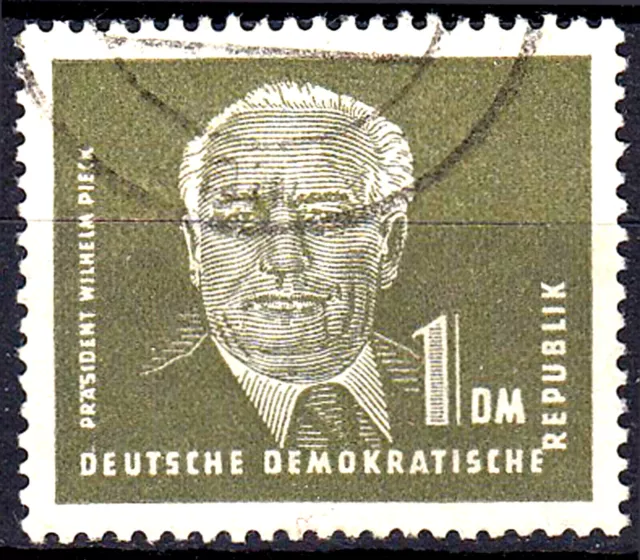 Deutschland DDR gestempelt Wilhelm Pieck Politiker Kommunist Präsident / 2762