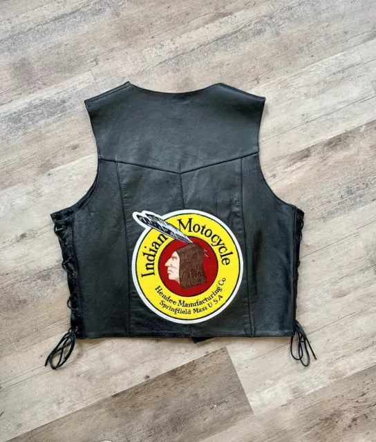 Vintage Indian Motorcycle Leather Vest