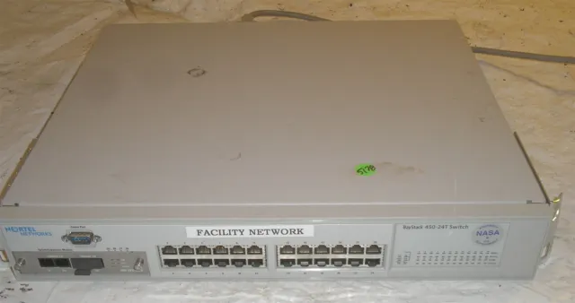 Nortel Networks BayStack 450-24T AL2012A14 24-Port Ethernet Network Switch