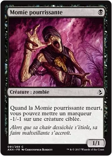 MTG Magic AKH - (x4) Festering Mummy/Momie pourrissante, French/VF