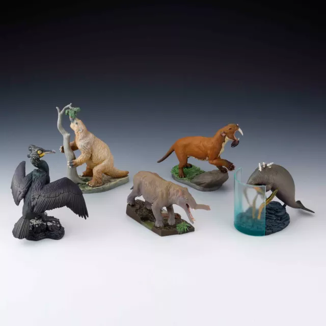 Kaiyodo Dinotales Excavation Capsule Q Museum recently extinct cmplt set of 5