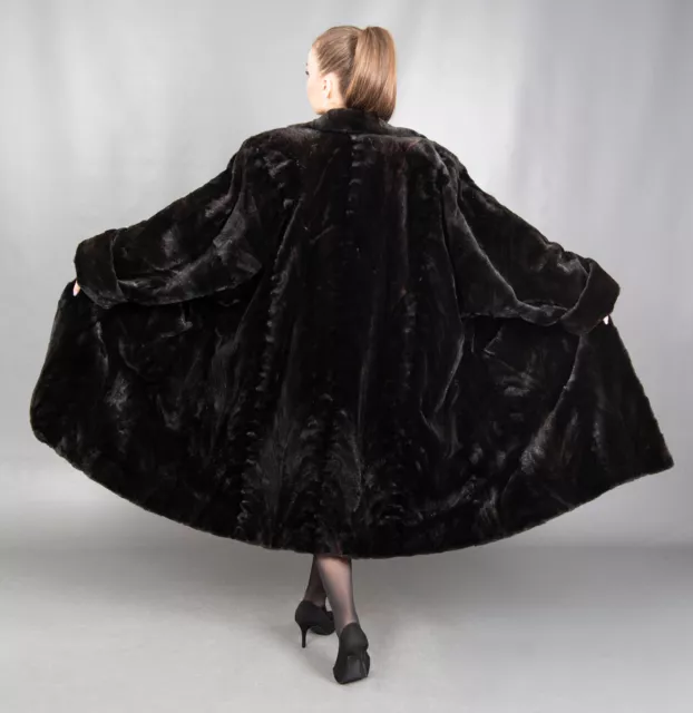 9312 Gorgeous Real Sheared Mink Coat Luxury Fur Swinger Beautiful Look Size 5Xl