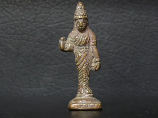 (dN511) Hinduismus:  Old Rada,  brass figure