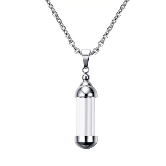 Collier Pendentif De Crémation De Souvenir D'urne De Tube De Récipient 3