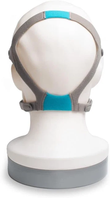 Snugell Replacement Straps For ResMed N20 Nasal Pillow CPAP Mask – 2-Pack Gray And Purple (Large) – Ultra-Soft Premium Elastic Nylon For Comfort