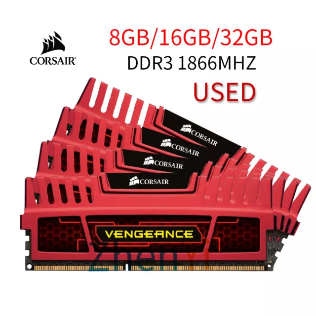 32GB 16GB 8GB 1866MHz DDR3 PC3-14900 CL10 Desktop Memory Corsair Vengeance LOT