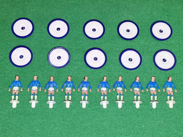 Équipe De Football Everton Vintage Complete Subbuteo Lw Léger Ref 643