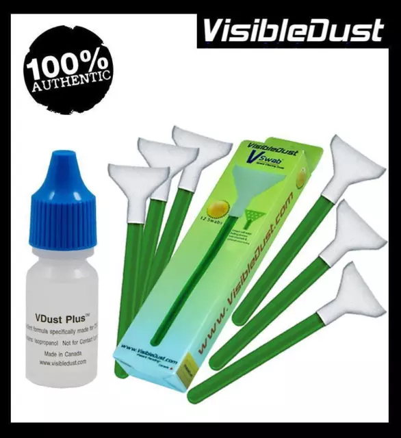 Visible Dust VDust Plus Formula + écouvillons de nettoyage MXD verts pour...