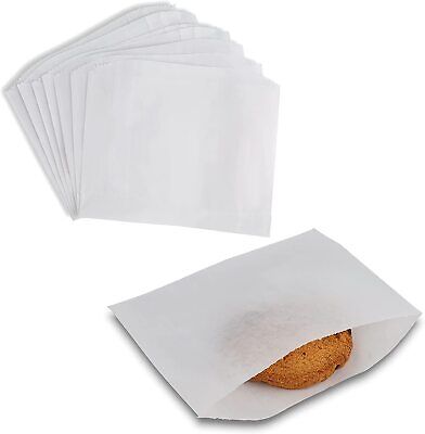 Bolsa sándwich de panadería de cera MT Products de 6"" x 4,5"" / bolsas de vidrio - paquete de 150