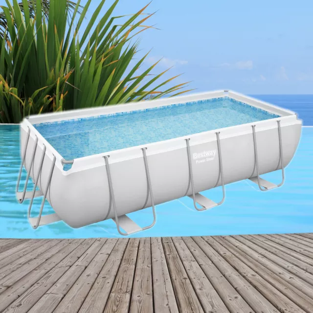 Poolfolie Bestway 404x201x100cm Pool Power Steel mit Rahmen Ersatz Swimming