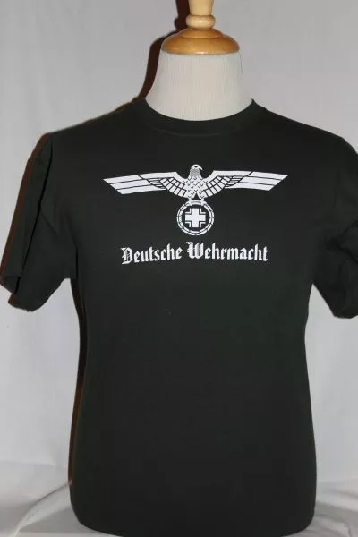 WW2 WWII German Eagle w Iron cross Deutsche Wehrmacht Military Army T shirt