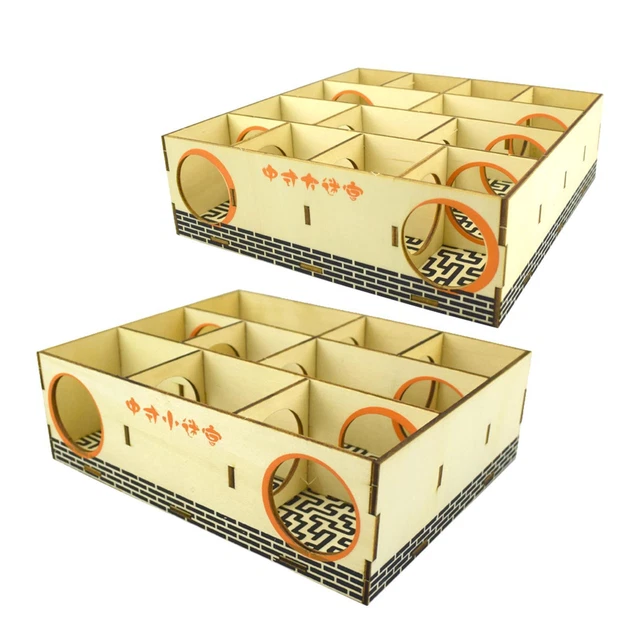 Hamster Labyrinth Holz Labyrinth Puzzle Spielzeug Haus Mäuse Kleines