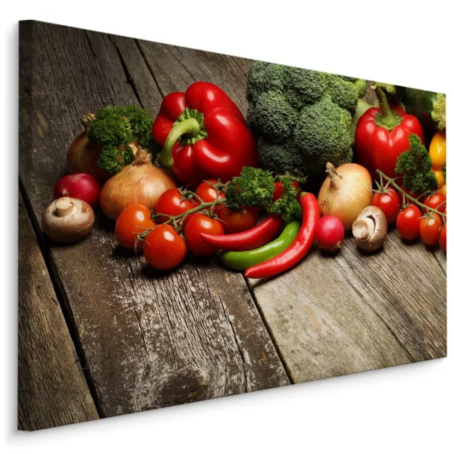 CANVAS Leinwand Bilder XXL Wandbilder Kunstdruck Gemüse Paprikas Tomaten 755