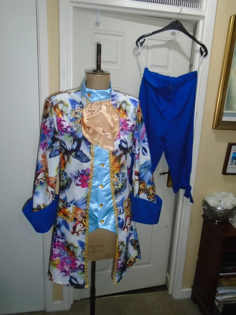 Costume Principe o Dandini, Taglia Small 39 pollici petto design farfalla teatro