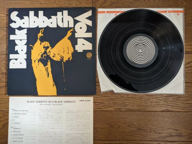 BLACK SABBATH Vol.4 1972 JAPAN LP RJ-5049 Vertigo Swirl Label